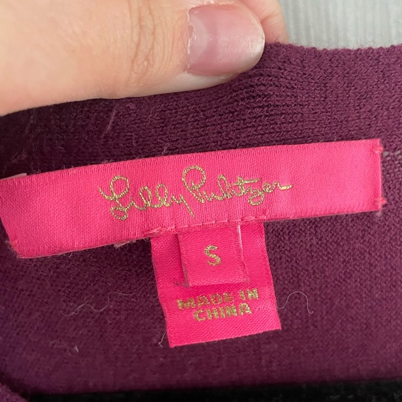 Lilly Pulitzer Purple Top - Picture 2 of 5